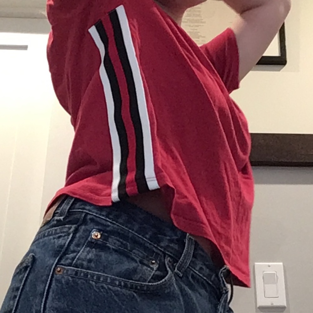 red striped side shirt